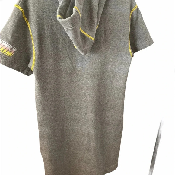 Marc By Marc Jacobs Sweatshirt Like Hooded Short Sleeves Dress Small - Picture 6 of 7